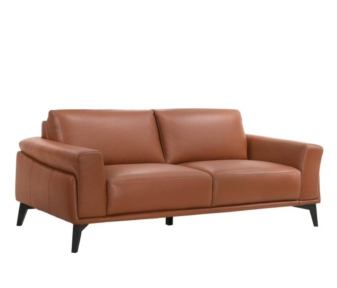 Lucca Top Grain Leather Sofa Cognac